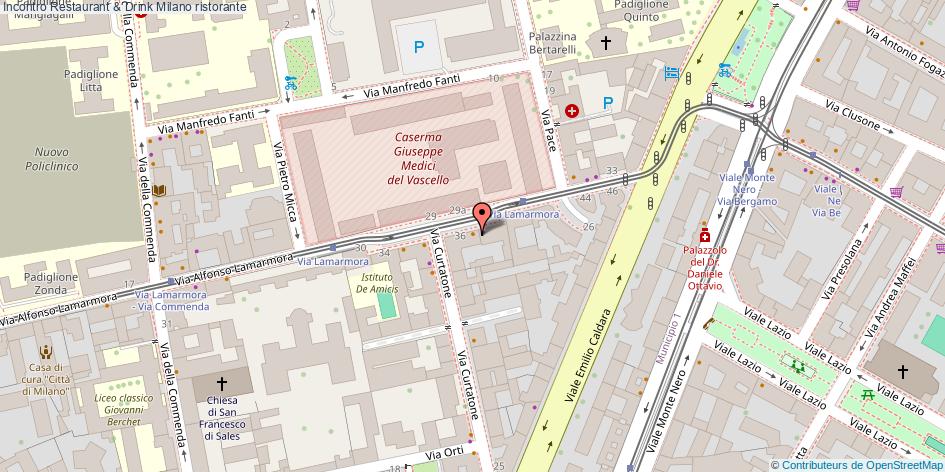 Mappa Incontro Restaurant & Drink ristorante Milano