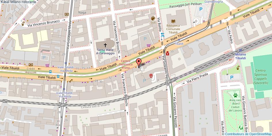 Mappa Kasai ristorante Milano