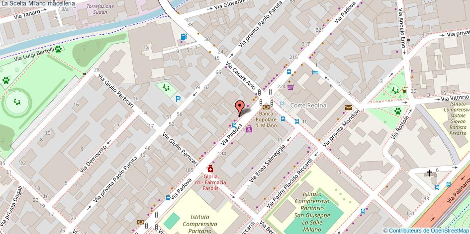 Mappa La Scelta macelleria Milano