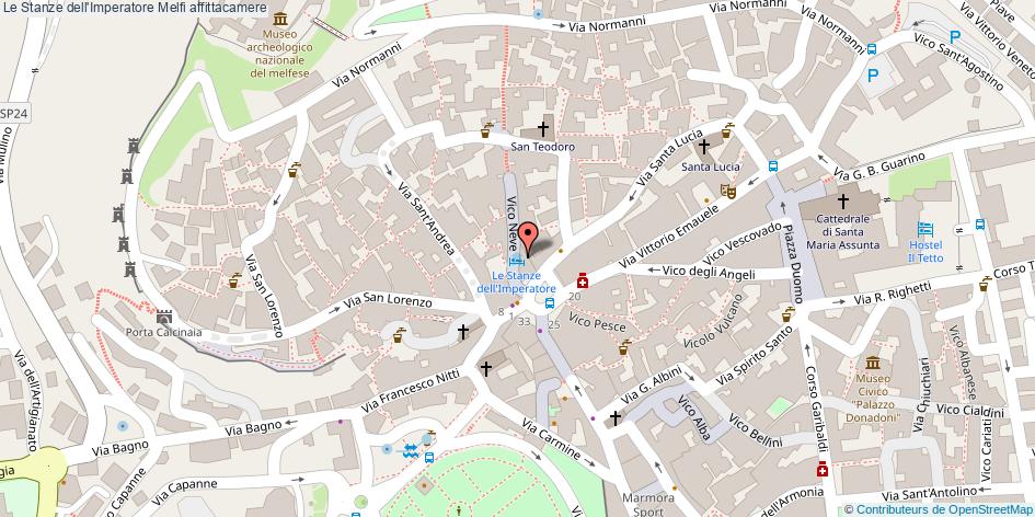 Mappa Le Stanze dell'Imperatore affittacamere Melfi