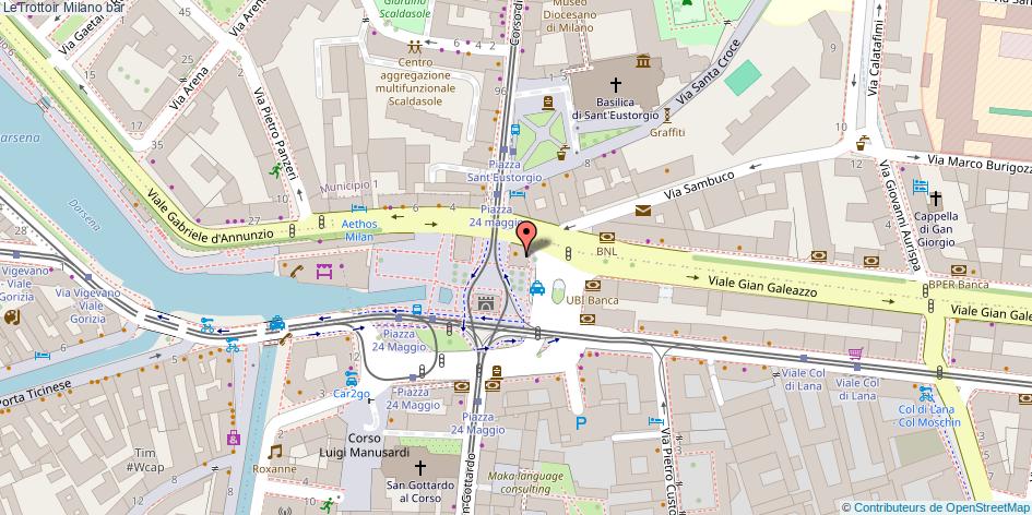 Mappa LeTrottoir bar Milano