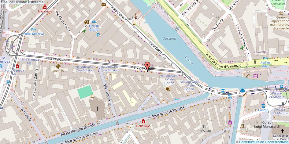 Mappa li-sei deli ristorante Milano