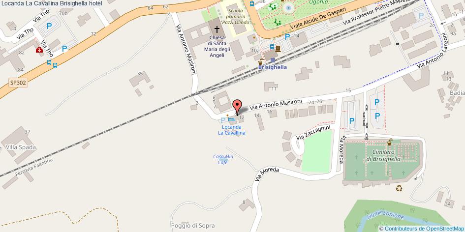 Mappa Locanda La Cavallina hotel Brisighella