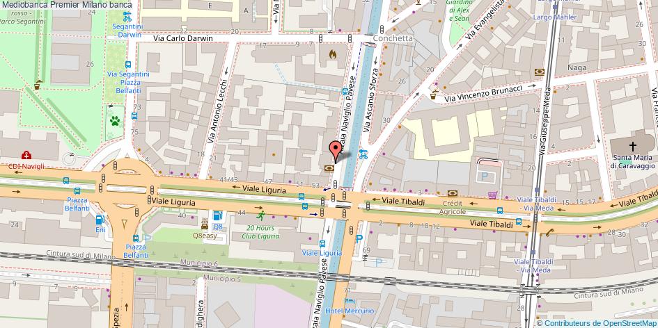 Mappa Mediobanca Premier banca Milano