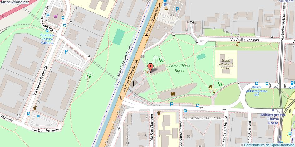 Mappa Micrò bar Milano