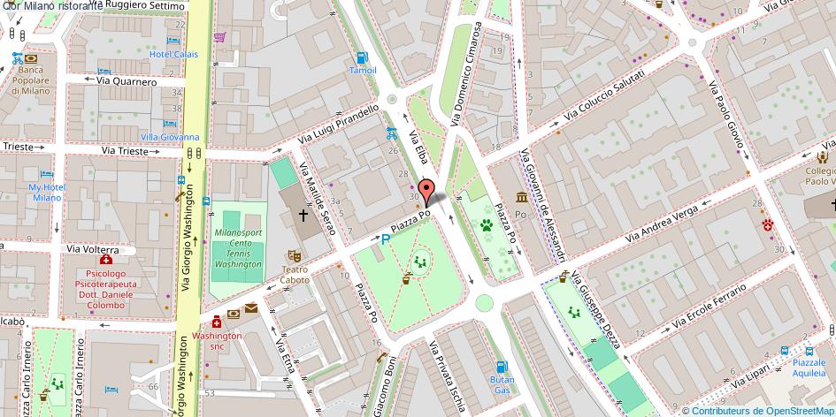Mappa Qor ristorante Milano