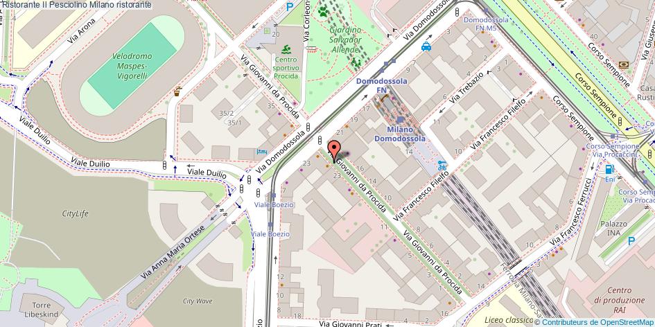Mappa Ristorante Il Pesciolino ristorante Milano