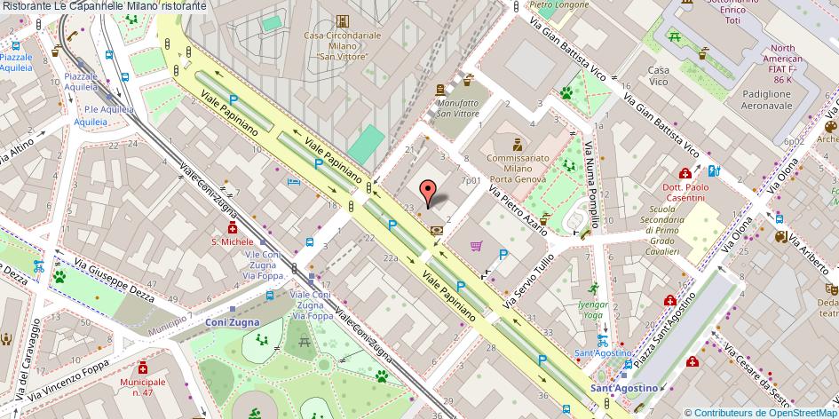 Mappa Ristorante Le Capannelle ristorante Milano