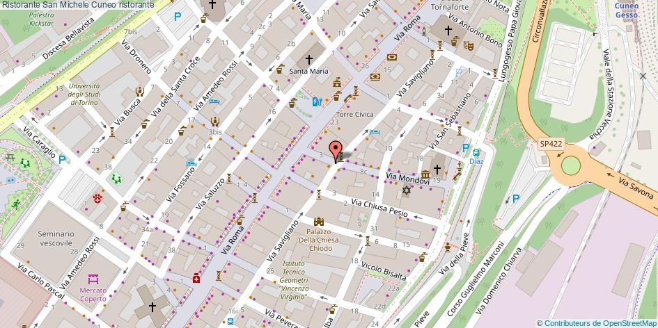 Mappa Ristorante San Michele ristorante Cuneo