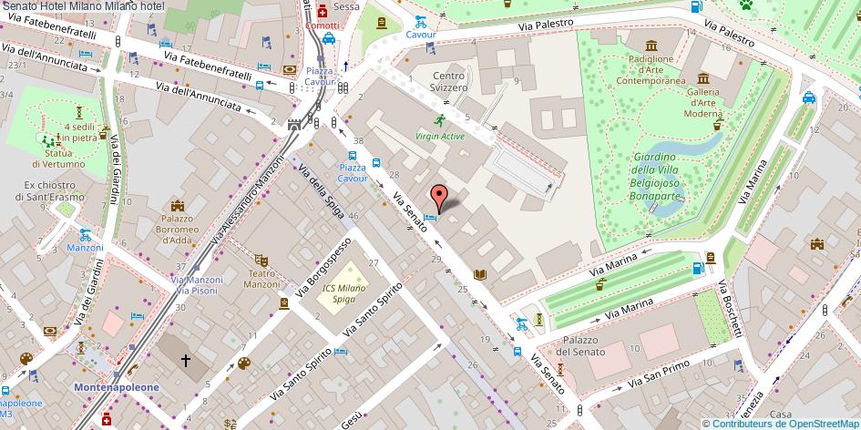 Mappa Senato Hotel Milano hotel Milano