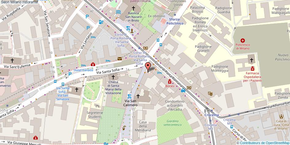 Mappa Seon ristorante Milano