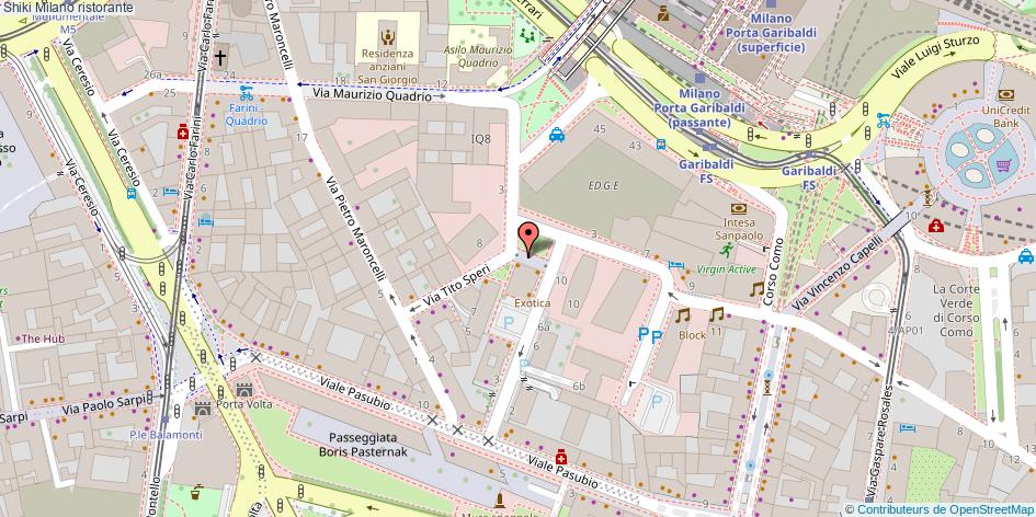 Mappa Shiki ristorante Milano