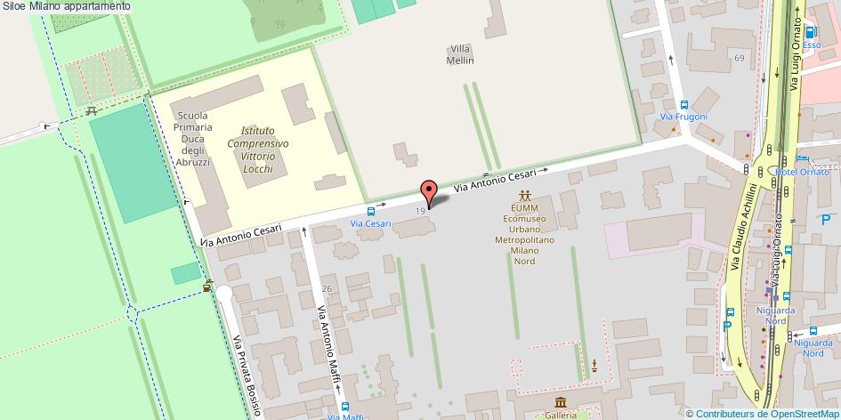 Mappa Siloe appartamento Milano