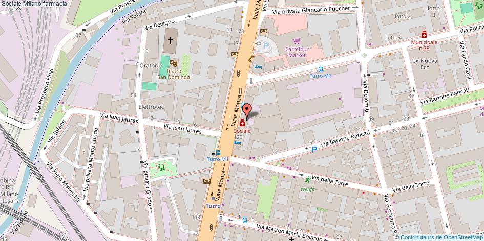 Mappa Sociale farmacia Milano