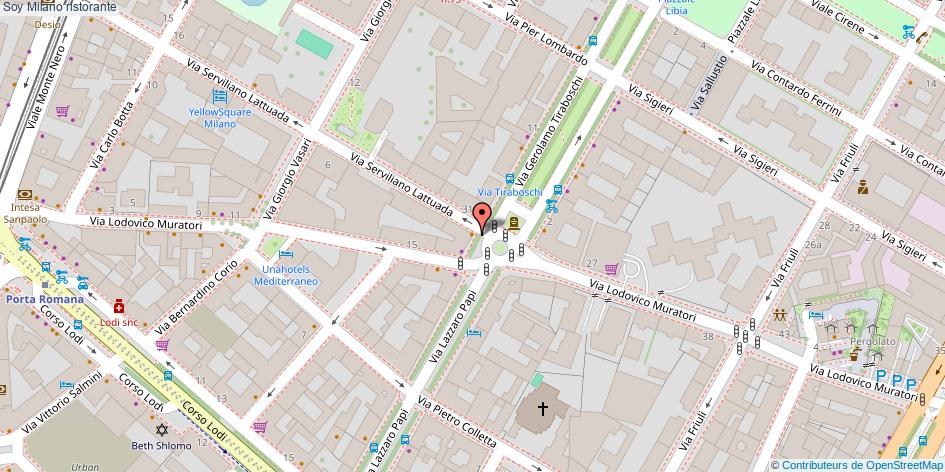 Mappa Soy ristorante Milano