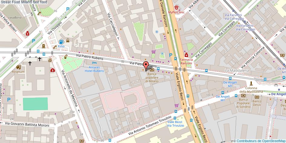 Mappa Streat Food fast food Milano