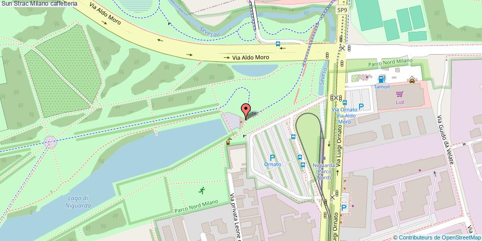 Mappa Sun Strac caffetteria Milano