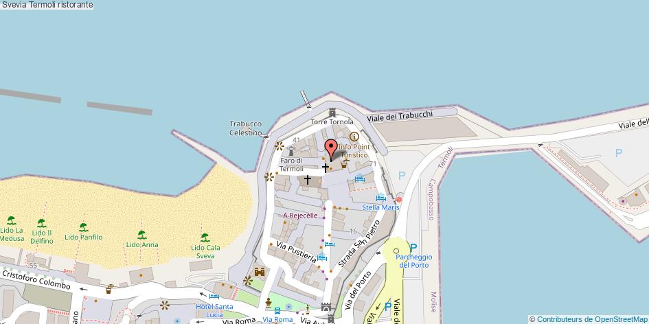 Mappa Svevia ristorante Termoli