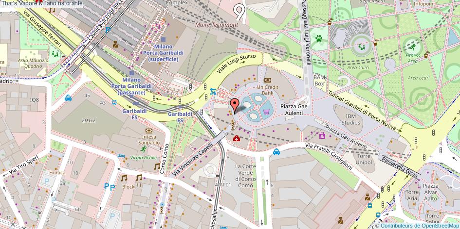Mappa That's Vapore ristorante Milano