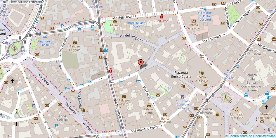Mappa Trulli Love ristorante Milano