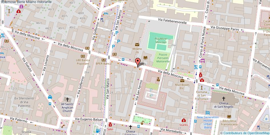 Mappa Volemose Bene ristorante Milano