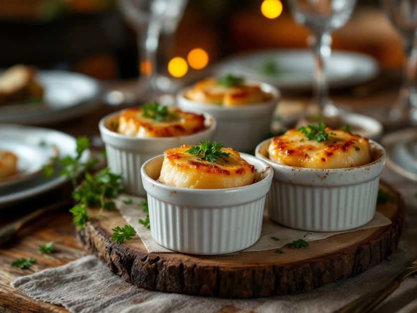 Capesante Gratinato ai Funghi Gustosi