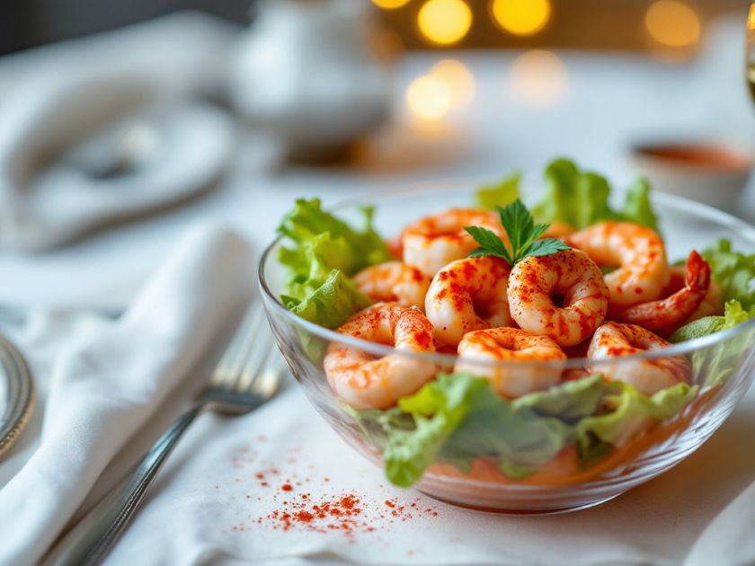 Coppe di Gamberetti con Salsa Cocktail Deliziosa