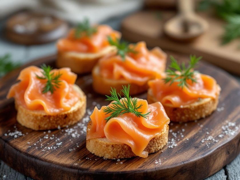 Toasts Deliziosi con Salmone Affumicato