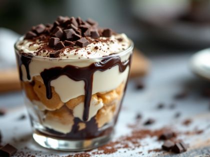 Tiramisù al Cioccolato Goloso e Cremoso