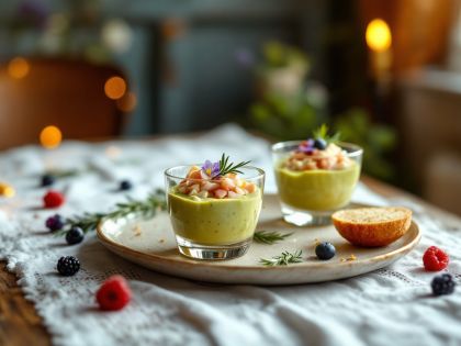 Verrine Di Prosciutto Su Crema Di Capra E Avocado Facili