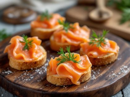 Toasts Deliziosi con Salmone Affumicato