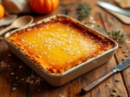 Flan di Zucca con Parmigiano Cremoso