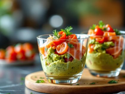 Verrine Di Guacamole E Salmone Affumicato : Un Antipasto Rinfrescante