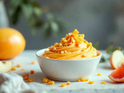 Mousse Fresca alla Mango e Pompelmo
