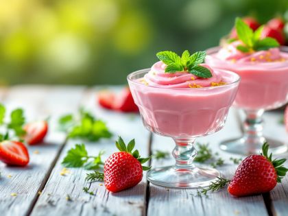 Mousse di Fragole Leggera e Gustosa